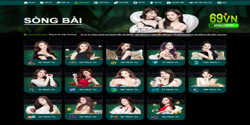 Sòng bài cùng những vòng cược không thể bỏ lỡ