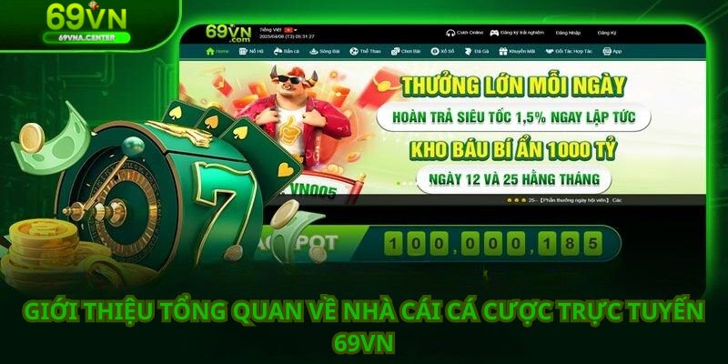 Giới thiệu tổng quan về nhà cái cá cược trực tuyến 69VN